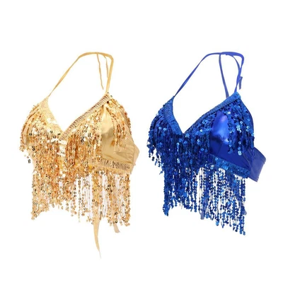£20.92 • Buy 2pcs Adjustable Halter   Bra Samba Latin  Dancing Costume