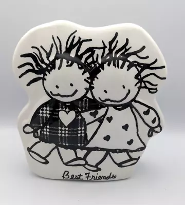 Best Friends Vtg Vase By Marci Baum Bros. • $16