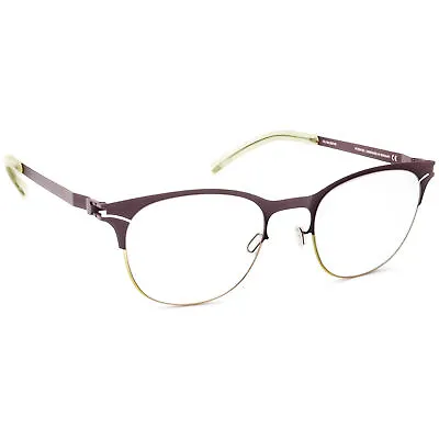 Mykita Eyeglasses Decades Pippa COL.164 Burgundy/Gold Germany 48-19 140 Handmade • $399.99