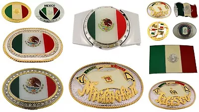 12 Pieces Wholesale Lot Belt Buckle Mexico Rodeo Men Mexican Flag Western Cowboy • $42.80