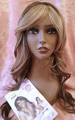 Vivica Fox TRISHA Mixed BLONDE Wig Long Layered W/Side Swept Bang Color P2216 • $19.99