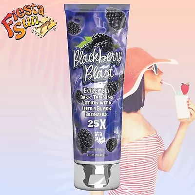 Fiesta Sun Blackberry Blast Extreme Dark Bronzing Sun Bed Tanning Lotion + GIFT  • £14.99