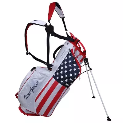 MacGregor Golf Deluxe 14-Way Stand Bag USA Stars And Stripes Flag • $149.99