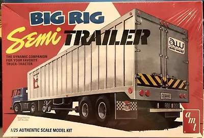 AMT Big Rig Semi Trailer 1:25 Scale Plastic Model Kit AMT 1164/06 New Unopened • $15.99
