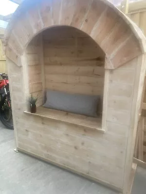 Wooden Garden Arbour Bench Seat • £300