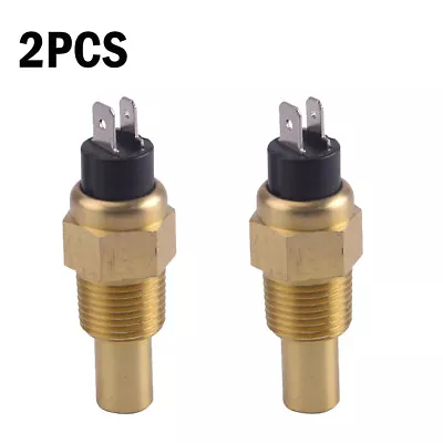 2X 3/8  NPT Sensor Water Temp Sender Temperature Sender For VDO Water Temp Gauge • $21.49