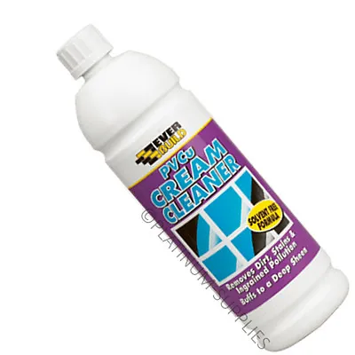 EVERBUILD PVC UPVC PVCu CREAM CLEANER 1Ltr CLEANING PRODUCT FRAME WINDOW DOOR  • £7.80
