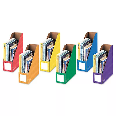 Bankers Box Cardboard Magazine File 4 1/4 X 12 1/4 X 13 Assorted 6/PK 3381901 • $24.92