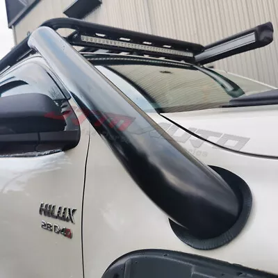 Black Powder Coated Stainless Steel Snorkel Kit To Suit Toyota Hilux N80 2015+ • $584.10