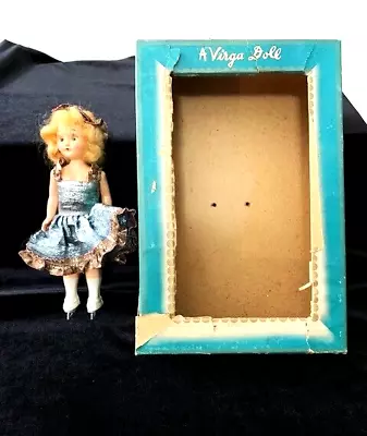 $17.95 • Buy VTG BEEHLER ARTS VIRGA Skater Doll 'ICE QUEEN' 1950s Blonde Green Sleepy Eyes