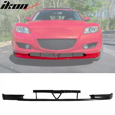 Fits 04-08 Mazda RX8 RX-8 OE Style Front Bumper Lip Spoiler Unpainted Black PU • $229.99