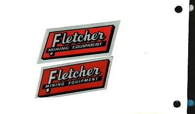 2 Nice Fletcher Mining Equipment Coal Mining Stickers • $4.99