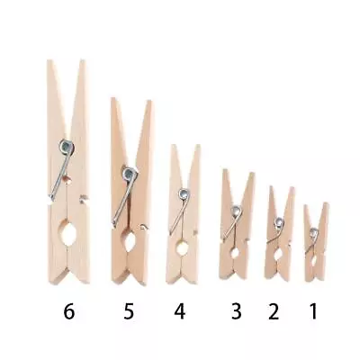 Airer Dry Line Photo Paper Pegs Clothes Pegs Pine Wood Clips Wooden Clothespin • $12.32