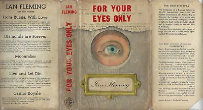 IAN FLEMING - FOR YOUR EYES ONLY - UK 1ST W/DJ 1ST NO SPINE FADE • $689.99