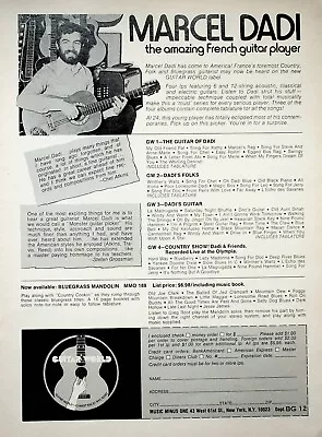 1976 Marcel Dadi Folk Bluegrass Guitar - Vintage Ad • $11.87