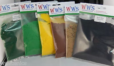 £3.99 • Buy Flock Solid Colour 2mm Static Grass 30g Green Brown Yellow Black Yellow