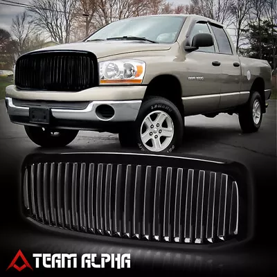 Fits 2006-2008 Ram 1500/2500 Glossy Black [Vertical Billet] Front Bumper Grille • $39.99