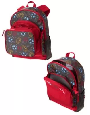 GYMBOREE SPORTS THEME BACKPACK W/ MATCHING LUNCHBOX  NWT • $15