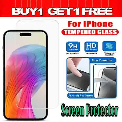 Gorrila Tempered Glass For IPhone 6/7/8 Plus XS 11 12 13 14 15 Screen Protector • £0.99