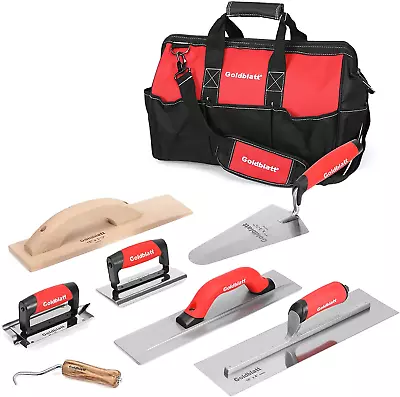 8 Pieces Masonry Hand Tool Set Includes Finishing Trowel Gauging Trowel Groove • $90.58