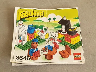 LEGO Fabuland Kitchen Kitchen Includes Set Note Only 3646 Vintage • £5.12