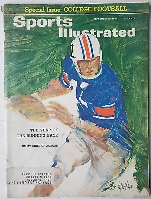 September 21 1964 Sports Illustrated Magazine Jimmy Sidle Auburn FB Cover • $5.95