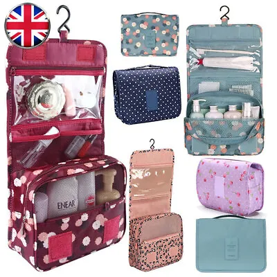 £3.99 • Buy Women Wash Bag Toiletry Handbag Ladies Hanging Travel Cosmetic Make Up Pouch Kit