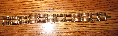 Vintage Simmons Gold Tone Vintage Retro Bracelet • $43