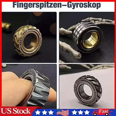 Fidget Spinner Mechanic Ring Metal EDC Slider Stress Relief Kids Adults Toys • $18.99