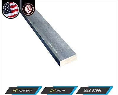 1/4  X 3/4  Flat Metal Bar - Mild Steel - Flat Metal Stock - 12  Long (1-ft) • $3