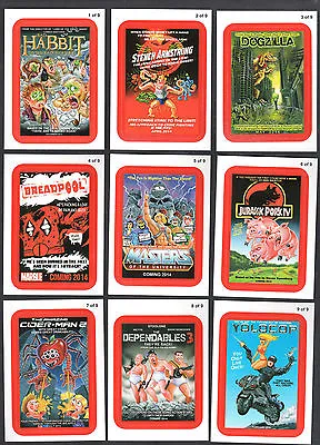 WACKY PACKAGES ALL NEW SERIES 11 (Topps/2013) COMING DISTRACTIONS RED Card Set • $11