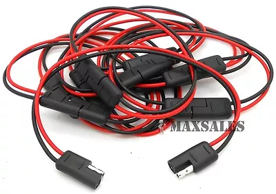 (5) 14 Gauge 2 Pin Quick Disconnect Wire Harness - SAE Connectors • $18.99