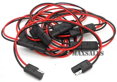 (5) 18 Gauge 2 Pin Quick Disconnect Wire Harness - SAE Connectors • $17.99