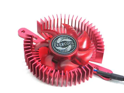 EverCool VC-RI-R (Red) Mini UFO Universal VGA Cooler • $10.99