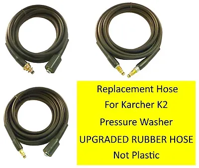 £29.99 • Buy Karcher K2 Hose 100% RUBBER Pressure Washer Replacement HOSE Choose Your Style