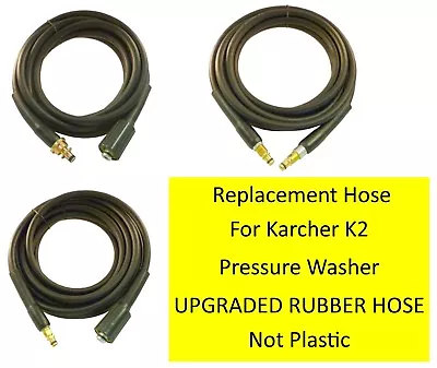£29.99 • Buy Karcher K2 Hose 100% RUBBER Pressure Washer Replacement HOSE Choose Your Style