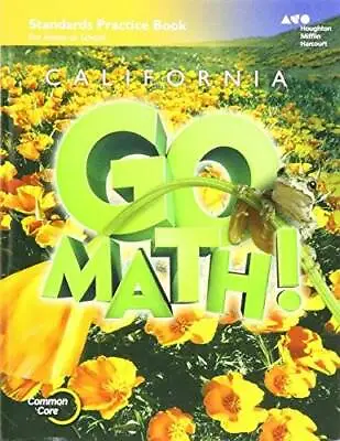 $4.08 • Buy Houghton Mifflin Harcourt Go Math! California: Practice Workbook Grade 5 - GOOD