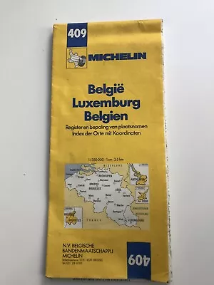 409: Belgium- Luxembourg: Michelin Map (M14) • £4.20