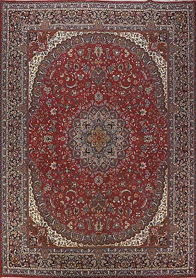 Living Room Turkish Floral Red 10x13 Ft Area Rug Soft Pile Carpet • $466