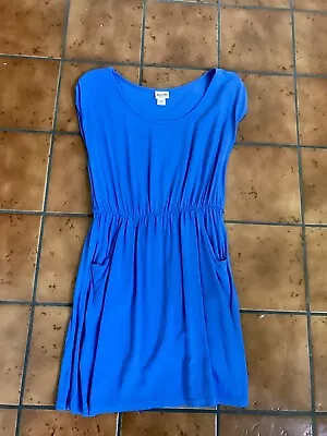 Mossimo Supply Co Blue Dress With Elastic Waist And Pockets Size M • $13.50