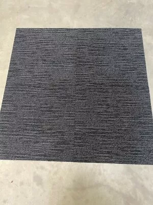 £1.83 • Buy Carpet Tiles 50x 50cm PER TILE Domestic Retail Office Floor STRIPE GREY QUALITY