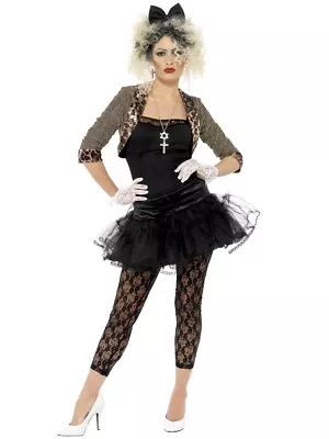 1980s Pop Wild Child Music Fancy Dress Costume Madonna Smiffys Xl • £30