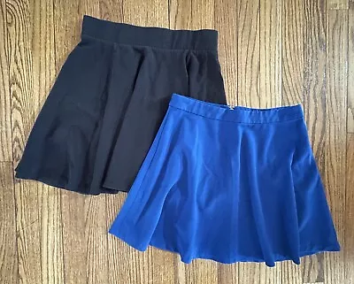 H&M Divided Forever21 Women's Lot Of 2 High Rise Flare Skirts Sizes Small Medium • $25