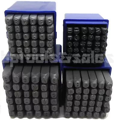 144pc 1/4'' 3/16  5/32  1/8  Letter & Number Stamping Set Hardened Steel Metal • $49.99