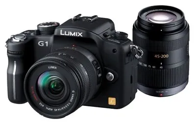 Panasonic Digital SLR Camera LUMIX (Lumics) G1 W Lens Kit Comfort Black DMC-G1W- • $384.15