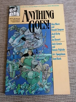 £5 • Buy Anything Goes #2, Alan Moore,  Jamie Hernandez, Jack Kirby