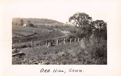 ORE HILL SALISBURY CT ~  COUNTRY ROAD & LANDSCAPE REAL PHOTO PC ~ Dated 1927 • £10.92