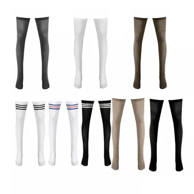 1 Pairs _Men's_Long Tude Socks Spring Sport Stripe Over Knee Length Calf Short • £7.99