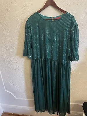 ASOS Green Sequin Dress Size 24  • $75