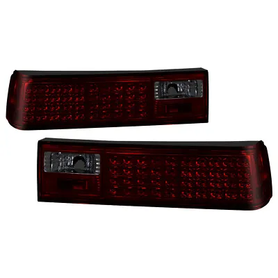 Ford 87-93 Mustang Red Smoked Rear Tail Lights Brake Lamps Left & Right Set • $173.97